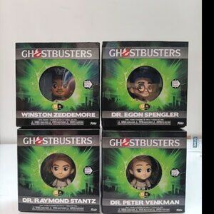 Funko Ghostbusters Action Figures Venkman, Stantz, Zeddemore & Spengler